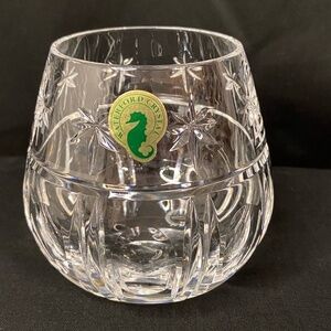 Waterford Crystal Christmas Snowflake Star Holiday Votive Candle Holder